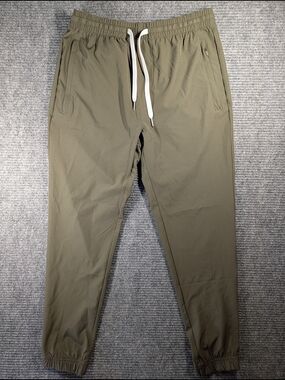Cove Men's Olive Green Performance Stretch Joggers